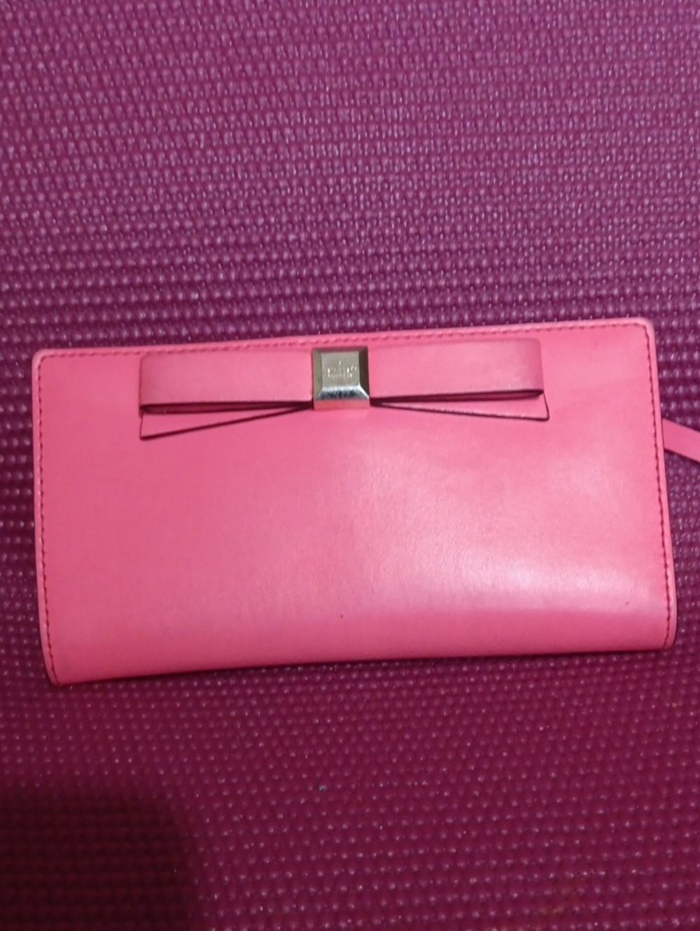 Kate Spade Pink Bow Continental Wallet